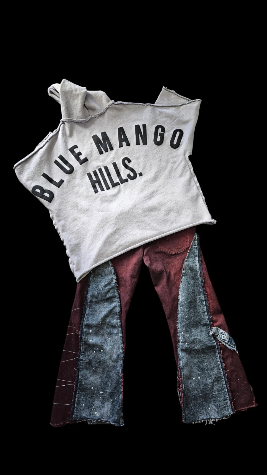 Custom "Midnight Blood" jeans
