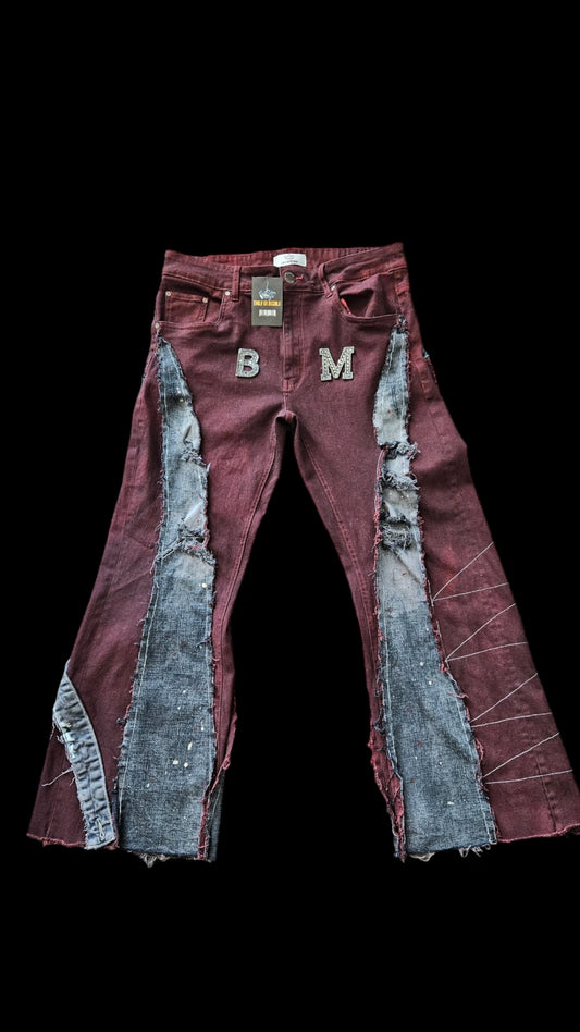 Custom "Midnight Blood" jeans